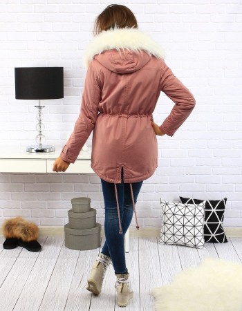 Dámska zimná bunda (ty0141) - ružová "XL"