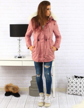 Dámska zimná bunda (ty0141) - ružová "XL"
