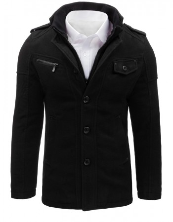 Pánsky čierny kabát (cx0364) "XL"