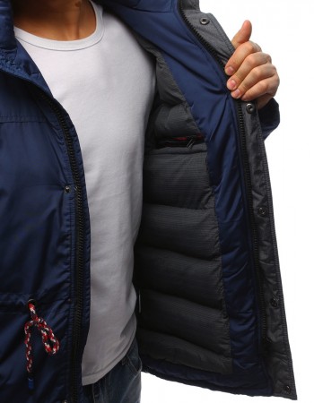 Pánska zimná bunda (tx2481) - tmavomodrá, veľ. XXL