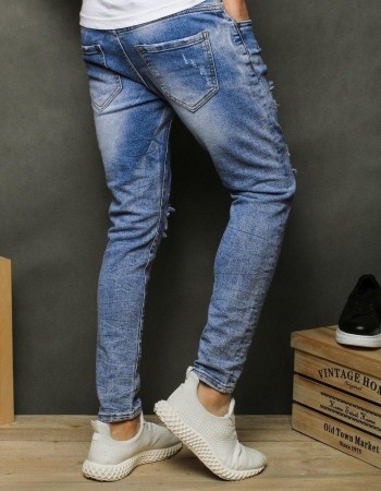 Spodnie jeansowe męskie niebieskie UX2480