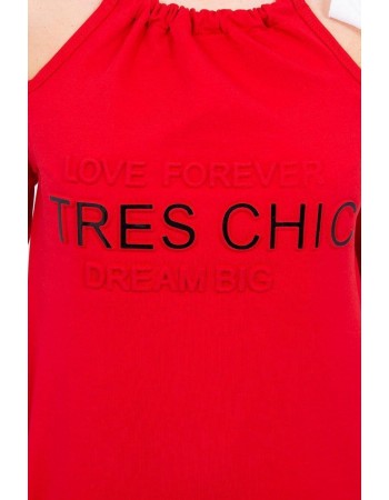 Šaty Tres Chic červená, Červená