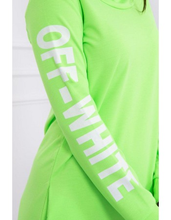 Šaty Off White zelená neón, Zelená / Neon