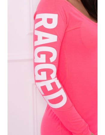 Šaty Ragged oranžový neón, Ružový / Neon