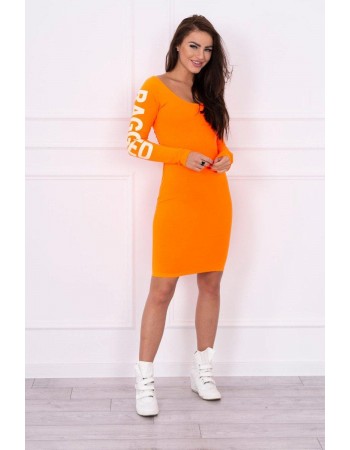 Šaty Ragged oranžový neón, Oranžový / Neon