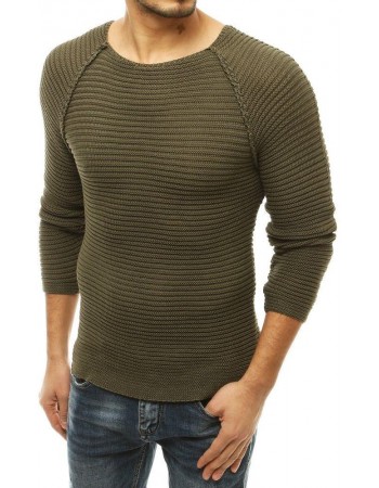 Kaki pánsky sveter WX1663