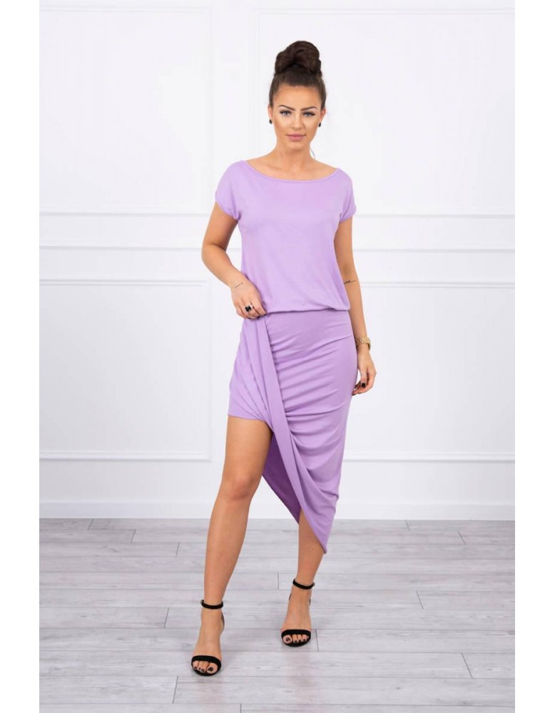 Asymetrické šaty fialový, Fialový