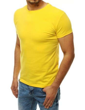 Žlté tričko bez potlače pre mužov RX4194