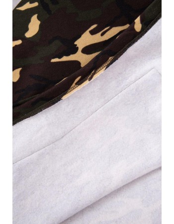 Camo šaty khaki+hnedý, Hnedožltý /  Hnedý