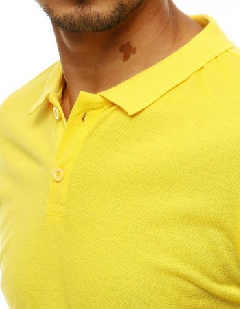 Koszulka polo męska żółta PX0314