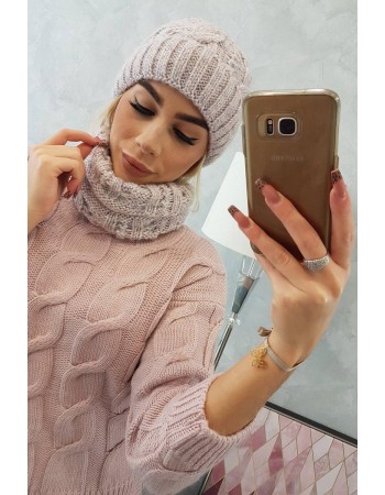 Súprava dámska K153 púdrovo ružová, Prášok