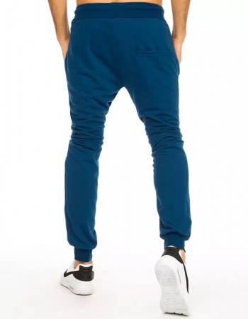 Spodnie męskie dresowe niebieskie UX2880