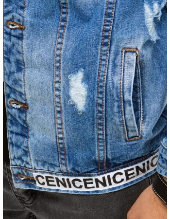 Kurtka męska jeansowa niebieska TX3642