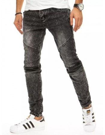 Spodnie męskie jeansowe ciemnoszare UX2942