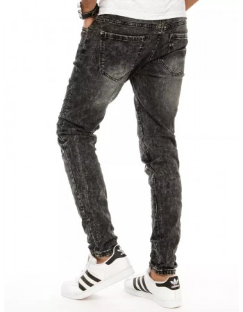 Spodnie męskie jeansowe ciemnoszare UX2942