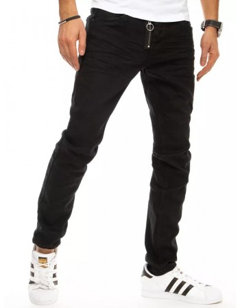 Spodnie męskie jeansowe czarne UX2944