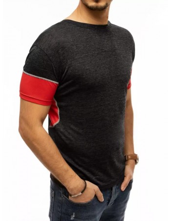T-shirt męski czarny Dstreet RX4515