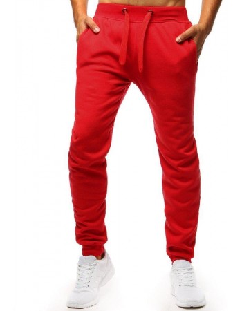 Spodnie męskie dresowe czerwone UX2711
