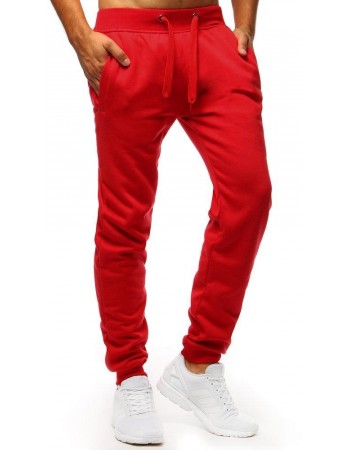 Spodnie męskie dresowe czerwone UX2711