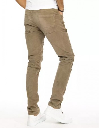 Spodnie męskie jeansowe jasnobrązowe UX2887