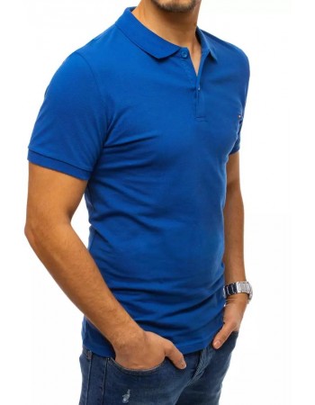Koszulka polo męska ciemnoniebieska PX0329