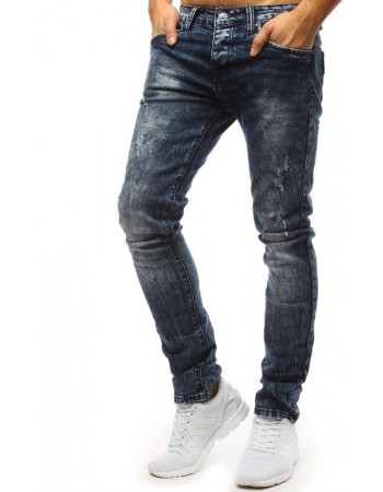 Spodnie jeansowe męskie niebieskie UX1483