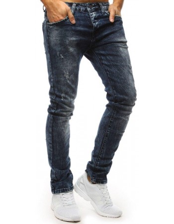 Spodnie jeansowe męskie niebieskie UX1483