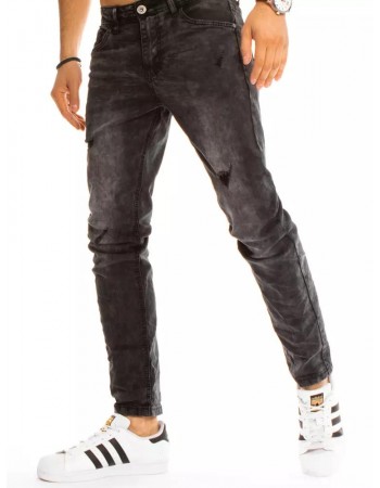 Spodnie męskie jeansowe czarne Dstreet UX3211