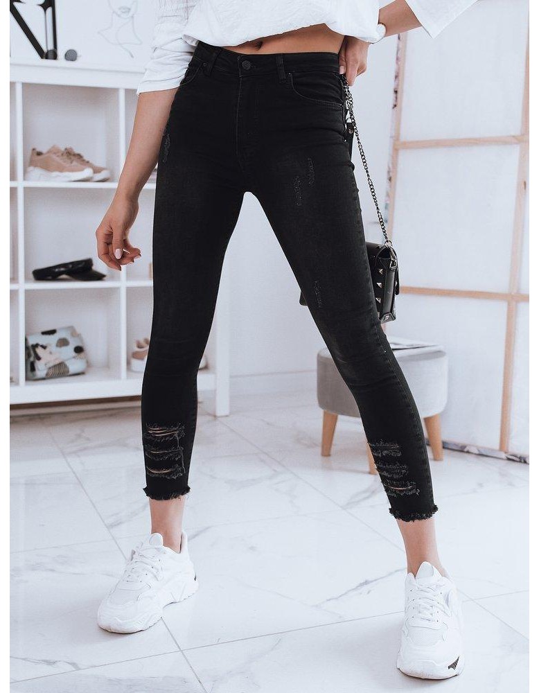 Jeansy damskie POSSEY czarne Dstreet UY0895 Jeansy damskie POSSEY czarne Dstreet UY0895
