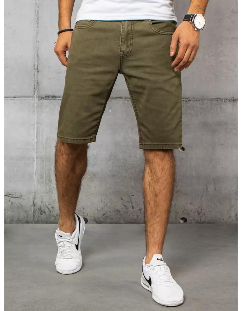 Spodenki męskie jeansowe khaki Dstreet SX1427 Spodenki męskie jeansowe khaki Dstreet SX1427