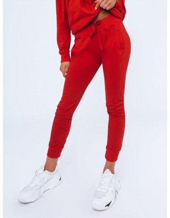 Spodnie damskie dresowe LARA czerwone Dstreet UY0954