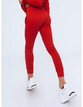 Spodnie damskie dresowe LARA czerwone Dstreet UY0954