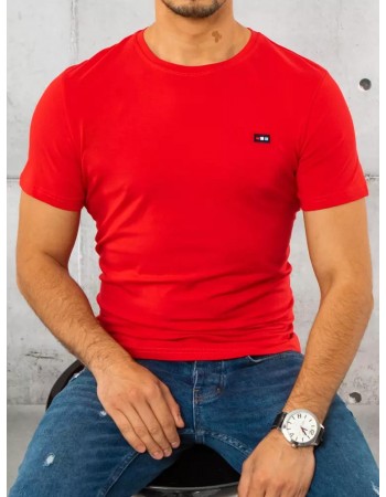 T-shirt męski gładki czerwony Dstreet RX4559