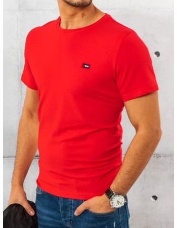 T-shirt męski gładki czerwony Dstreet RX4559