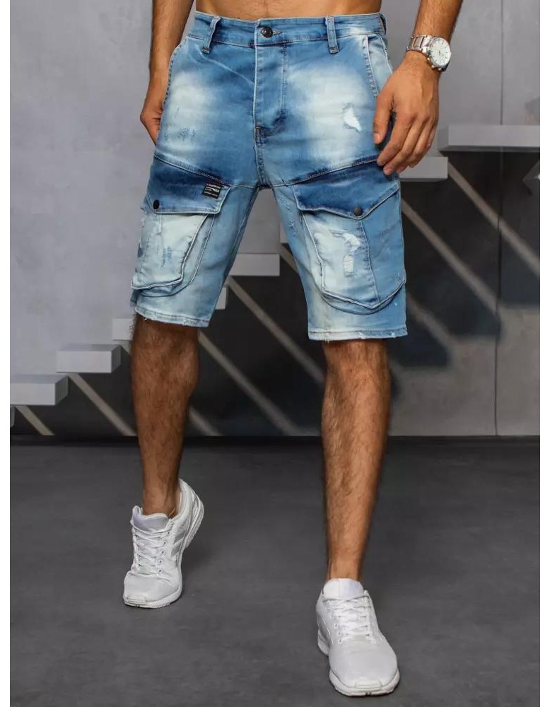 Spodenki męskie jeansowe niebieskie Dstreet SX1507