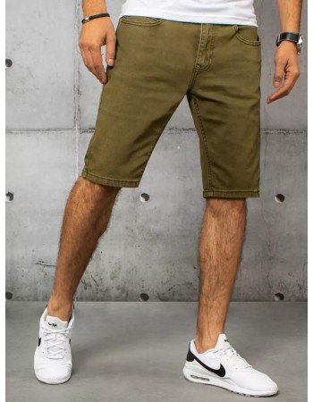 Spodenki męskie jeansowe zielone Dstreet SX1575