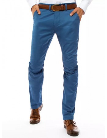 Spodnie męskie chinosy niebieskie Dstreet UX3249