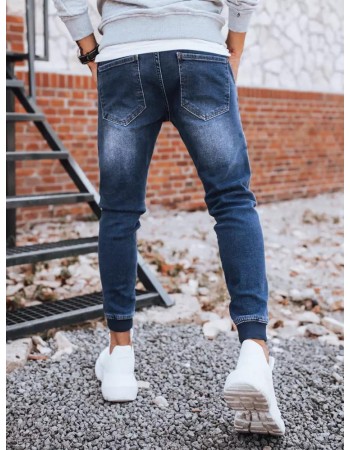 Spodnie męskie jeansowe typu bojówki niebieskie Dstreet UX3281