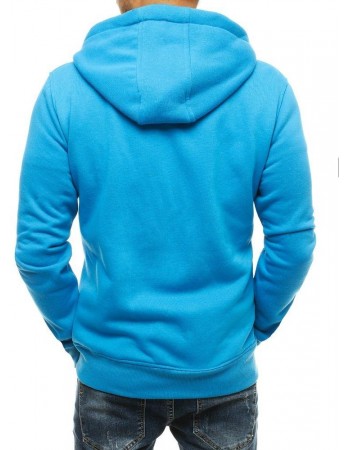 Bluza męska z kapturem jasnoniebieska Dstreet BX4689