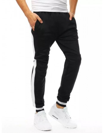 Spodnie męskie dresowe czarne Dstreet UX3360