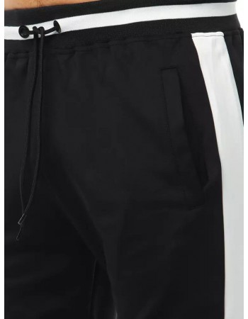 Spodnie męskie dresowe czarne Dstreet UX3360