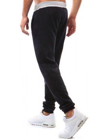 Spodnie męskie dresowe czarne UX2213