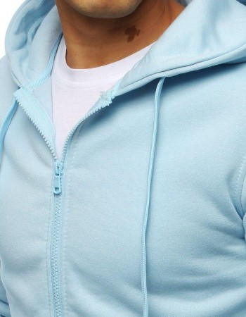 Bluza męska z kapturem błękitna Dstreet BX4246