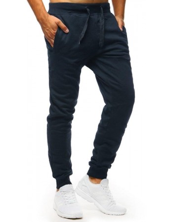 Pánské teplákové kalhoty tmavě modré Dstreet UX2707
