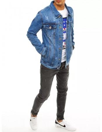 Kurtka męska jeansowa niebieska TX3643
