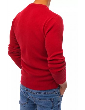 Sweter męski czerwony Dstreet WX1712