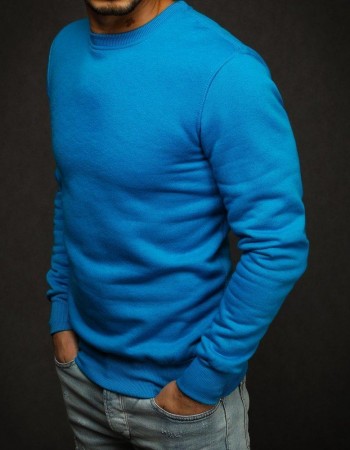 Bluza męska gładka niebieska Dstreet BX4386