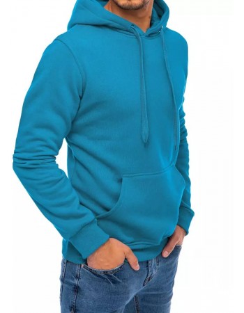 Bluza męska z kapturem jasnoniebieska Dstreet BX5108
