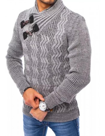 Sweter męski ciemnoszary Dstreet WX1780