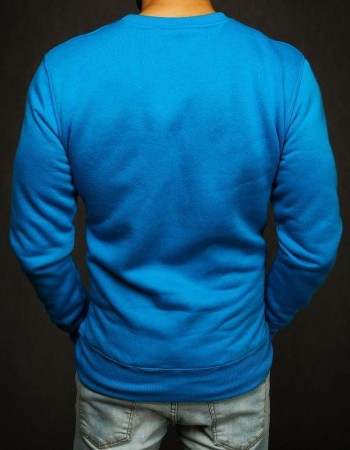 Bluza męska gładka niebieska BX4509